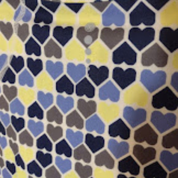 T BY TALBOTS WOMEN'S ON THE MOVE HALF ZIP MOCKNECK PULLOVER - ROW OF HEARTS MED - Picture 5 of 5